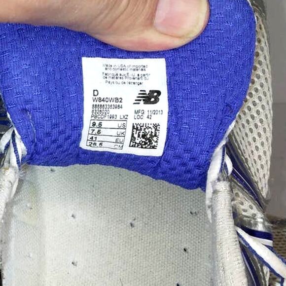 New Balance 840v2 Women's Gray/Purple Running Shoes - Size: 9.5 - Picture 7 of 7